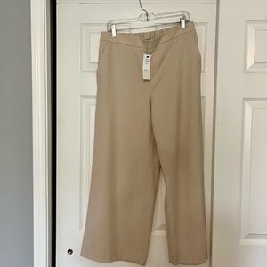 Banana Republic Tan Wide Leg Pants Minimalist Design